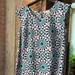 MERONA kaleidoscope print top- PRICE DROP
